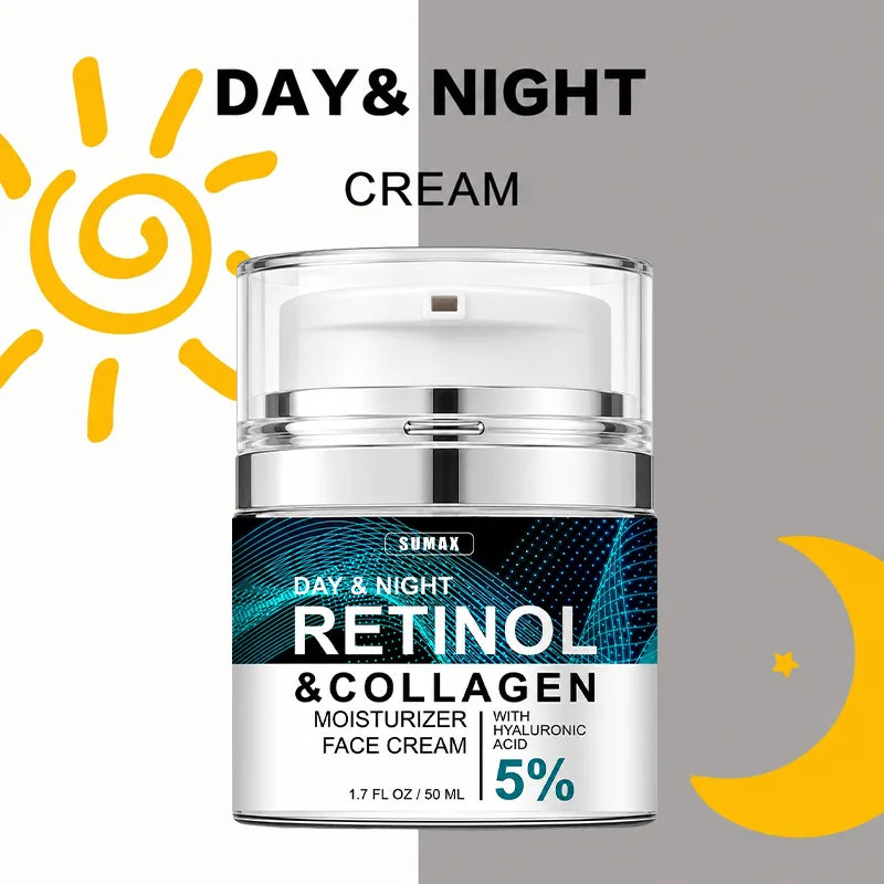 50ML Retinol Face Cream Moisturizing Firming Brightening Skincare Collagen Hyaluronic Acid Creams Facial Skin Care Products