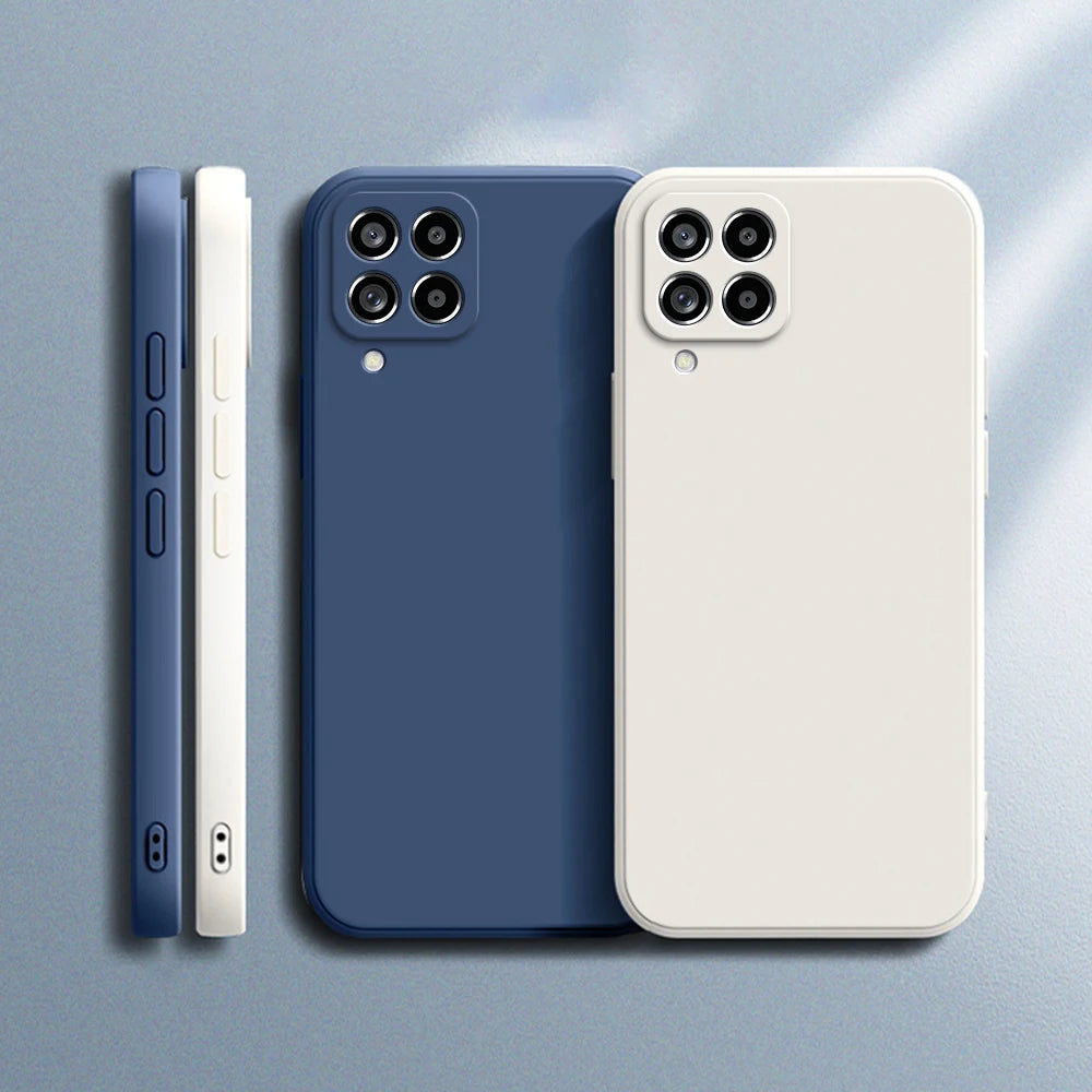 Funda Original Phone Case for Samsung A12 A22 A32 A42 A52 A72 A73 A13 A23 A33 A53 A14 A24 A34 A54 5G Matte Silicone Cover Cases