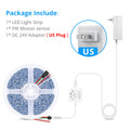 24V LED Strip Motion Sensor Lamp WS2811 Horse Race Chasing LED Light Strip Flowing Water Lighting Tape Room Decor 5M 10M