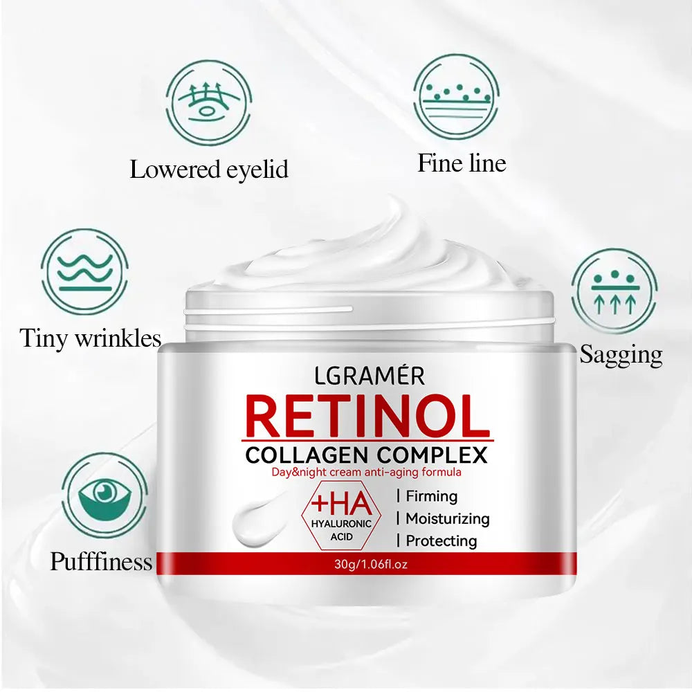 Retinol Lifting Firming Face Cream Collagen Smooth Wrinkles Facial Skin Moisturizer Fade Fine Lines Brighten Skin Care Cosmetics