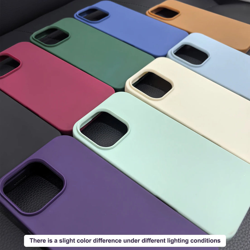 Luxury Liquid Silicone Phone Case for APPLE iPhone 11 13 12 14 15 16 Pro Max Cases for iPhone 15 Plus Shockproof Protector Cover
