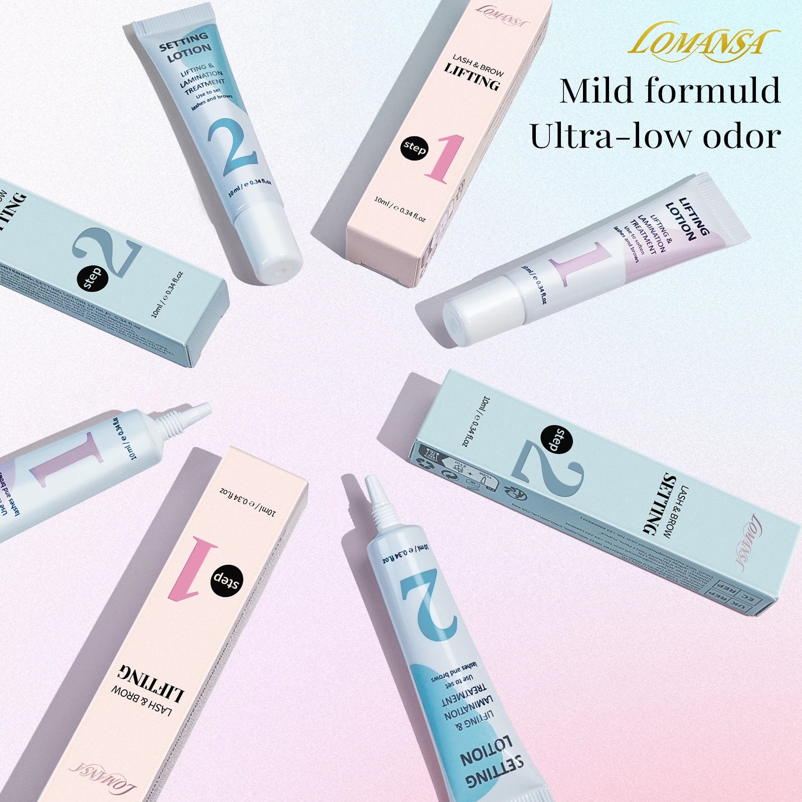 LOMANSA 10ml Lash Lift & Brow Lamination Perm Setting Lotion