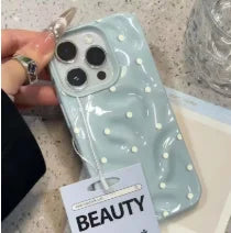 Black Polka Dots Phone Case For IPhone 17 Pro Max 17Air 11 13 12 14 15 16 Plus Simple Cute Shockproof Soft Cover Funda Case