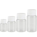 10PCS Portable Refillable Plastic Bottles 30/50/100ml Clear Travel Containers with Screw Lid for Lotion, Cosmetics