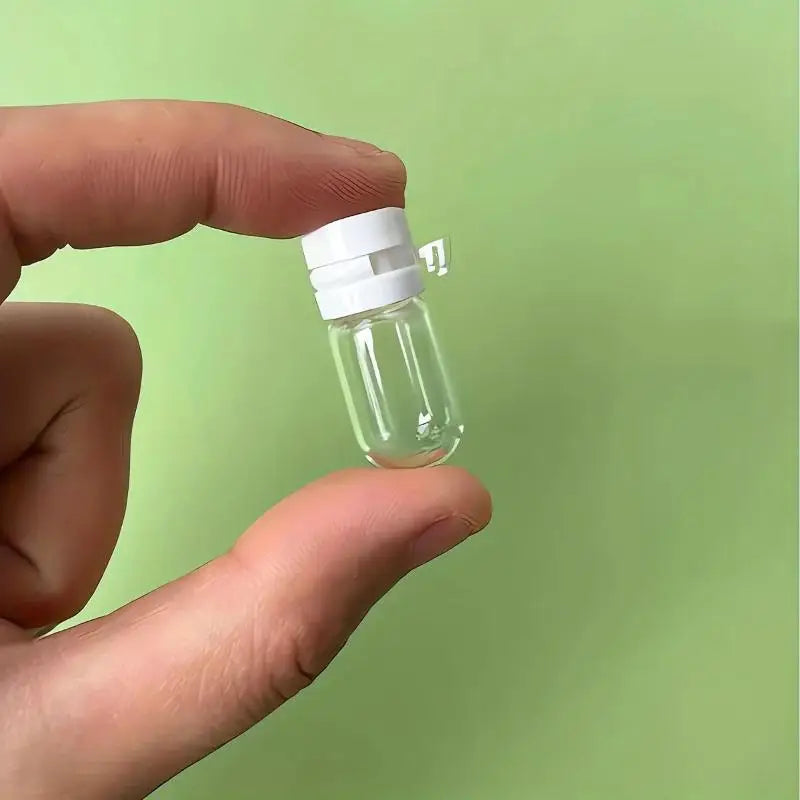 10pcs Clear Leak-Proof Travel Bottle for Makeup Remover & Lotion, Portable Dispenser with Flip-Top Essence Bottled Separately
