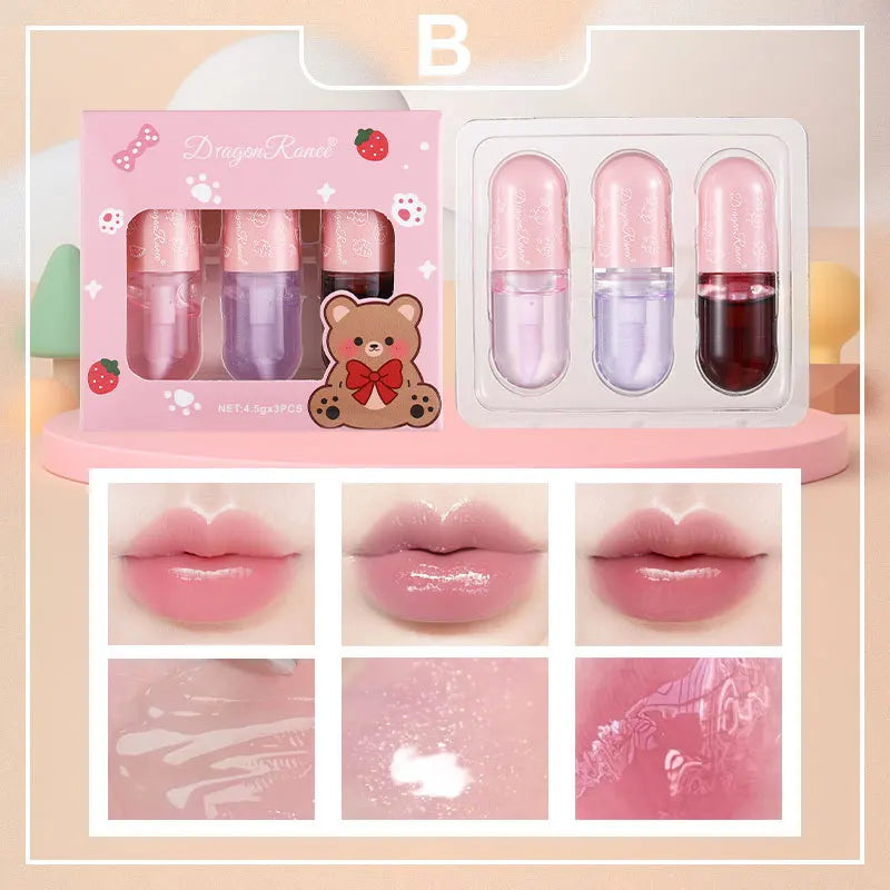 StarRise Pearl Mirror Lip Gloss Set