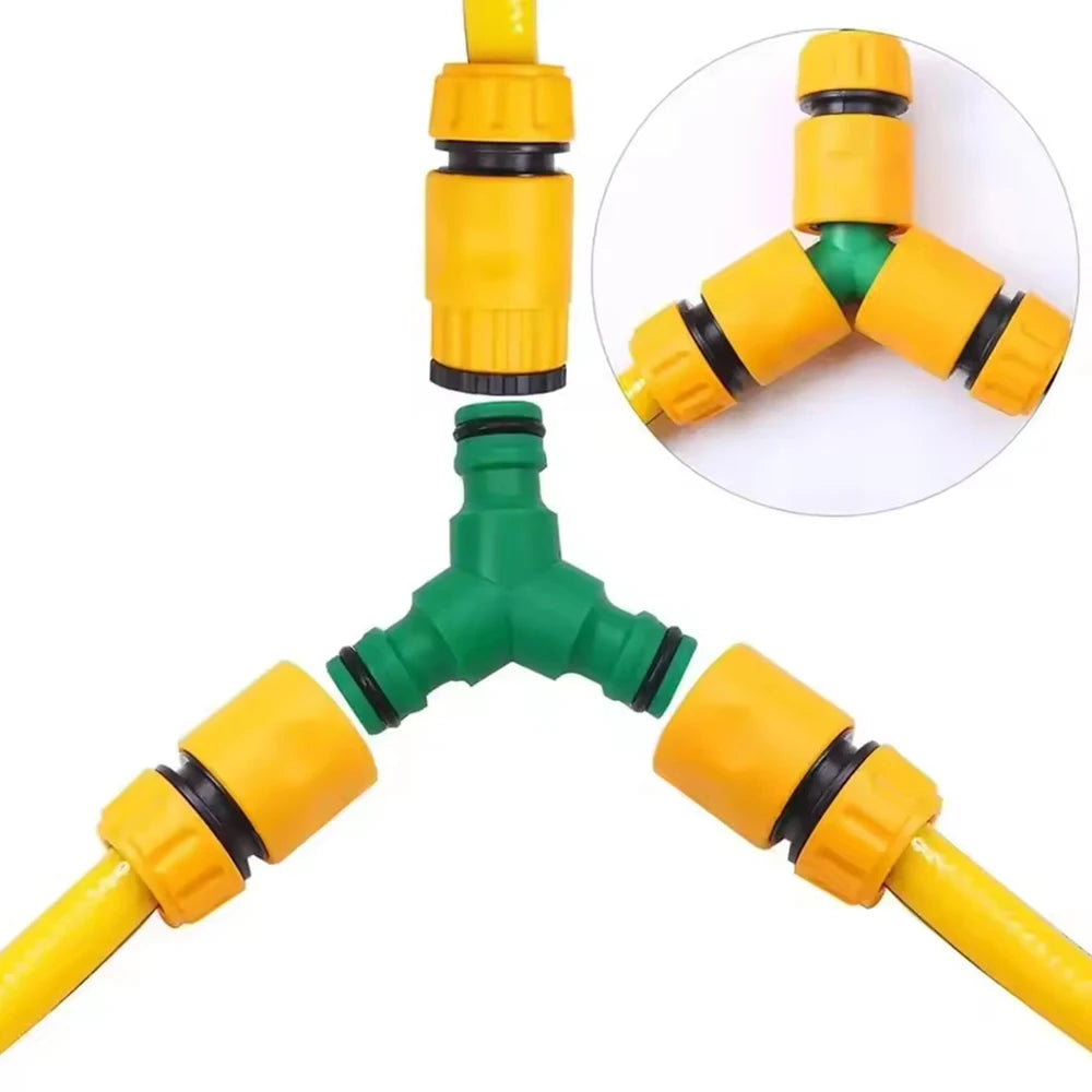 3/4 & 1/2 Inch Graden Hose Water Tap Threaded Connector Faucet Adapter 2pcs Hose Faucet Quick Connector For Garden Irrigation