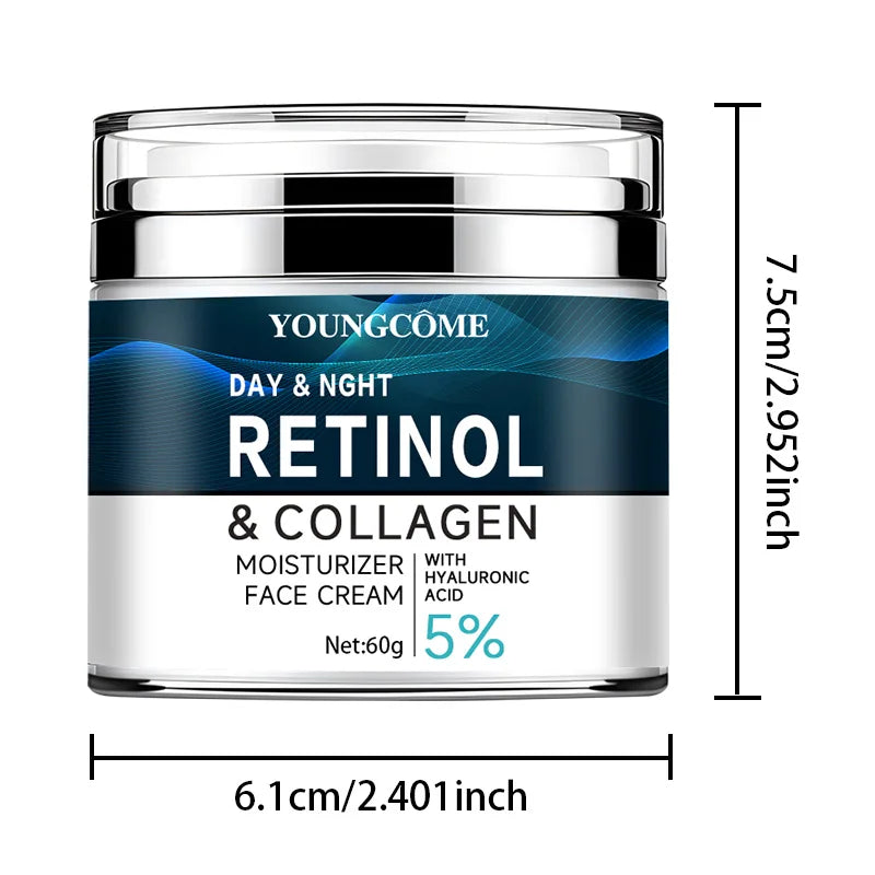 50ML Retinol Face Cream Moisturizing Firming Brightening Skincare Collagen Hyaluronic Acid Creams Facial Skin Care Products