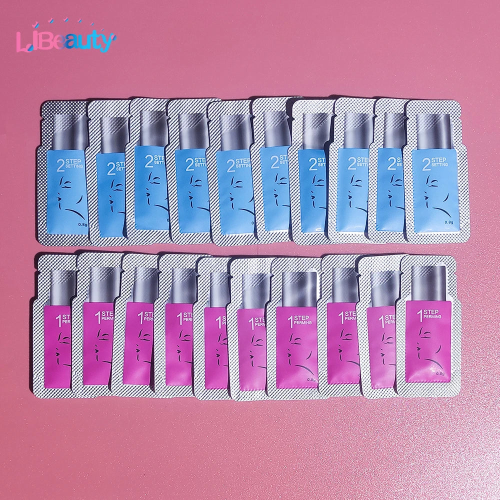 Libeauty 10 Pairs/Lot Sachet Lash Lifting Lotion Lashes Lift 5-8 Minutes Calia Perm And Fixation Individual Package Makeup Tool