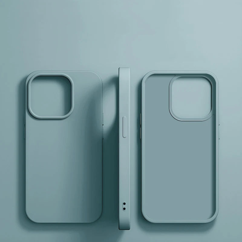 Luxury Liquid Silicone Phone Case for APPLE iPhone 11 13 12 14 15 16 Pro Max Cases for iPhone 15 Plus Shockproof Protector Cover
