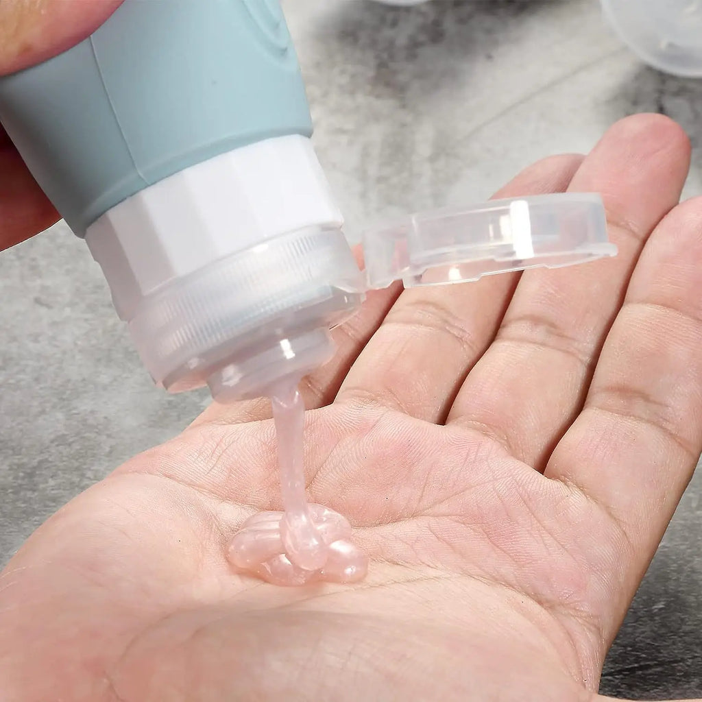 90ml/Set Silicone Travel Multicolour Cosmetic Bottles Empty Container Leakproof Refillable Bottle For Shampoo Conditioner Lotion
