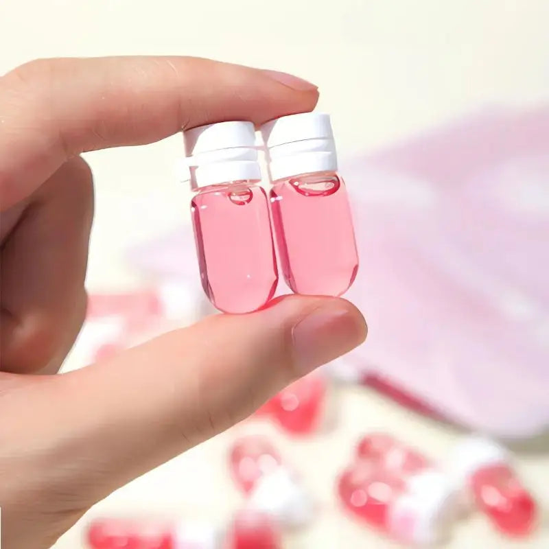10pcs Clear Leak-Proof Travel Bottle for Makeup Remover & Lotion, Portable Dispenser with Flip-Top Essence Bottled Separately