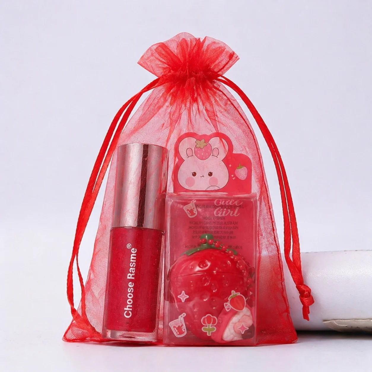 4-Color Random Shiping 1 Strawberry Lip Gloss Lipstick Moisturizing Winter Antifreeze Anti Crack Moisturizing Lasting Lip Balm