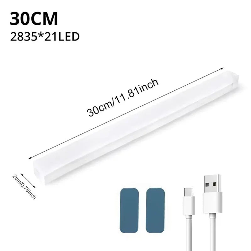 Motion Sensor Lamp Night Light Wireless LED USB Rechargeable Lamp Cabinet Light For Kitchen Bedroom Wardrobe Staircase Lighting