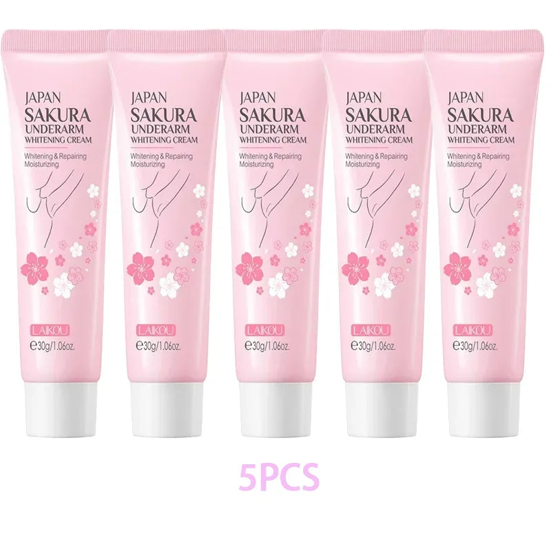Laikou Sakura Underarm Cream Knee Buttocks Dark Skin  Improve Melanin Pigmentation Korean Skin Care Product 30g