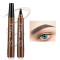 Waterproof Eyebrow Pen, Microblading Eyebrow Pencil With 4 Split Head, Natural Looking Brows Makeup ( 5 Colors)