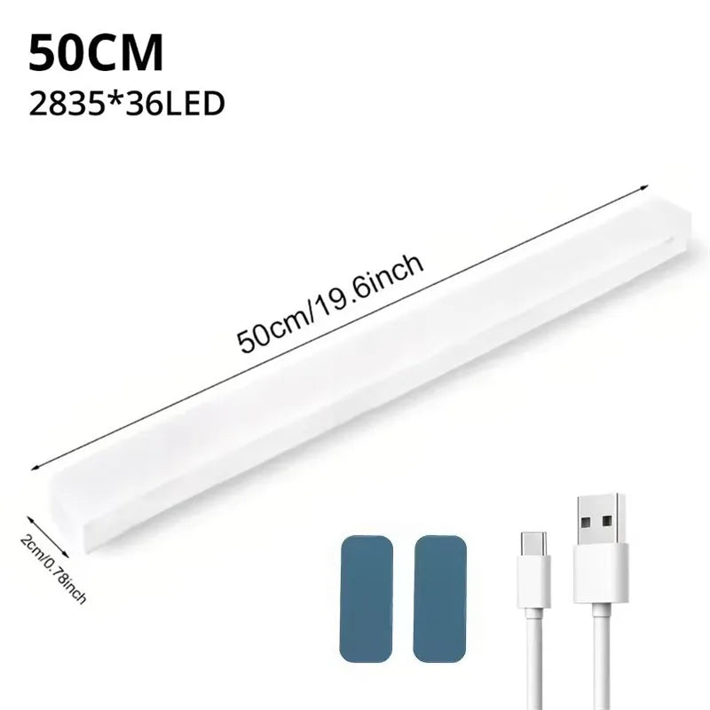 Motion Sensor Lamp Night Light Wireless LED USB Rechargeable Lamp Cabinet Light For Kitchen Bedroom Wardrobe Staircase Lighting