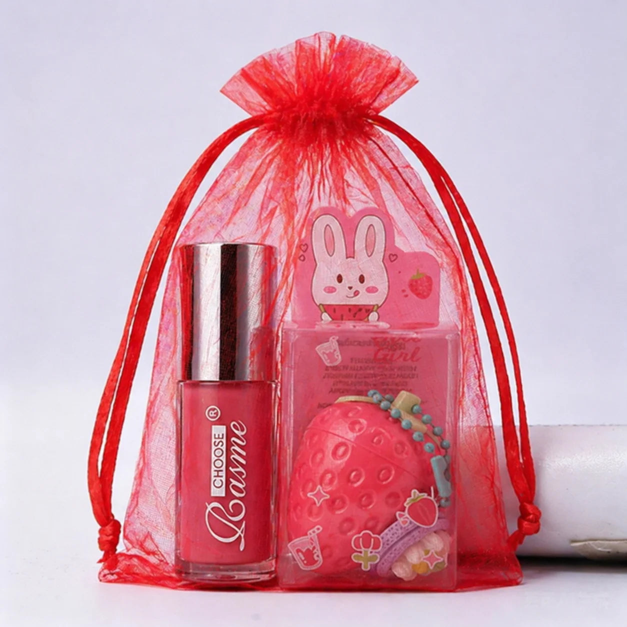 4-Color Random Shiping 1 Strawberry Lip Gloss Lipstick Moisturizing Winter Antifreeze Anti Crack Moisturizing Lasting Lip Balm