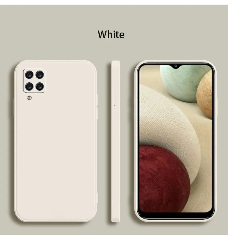 Funda Original Phone Case for Samsung A12 A22 A32 A42 A52 A72 A73 A13 A23 A33 A53 A14 A24 A34 A54 5G Matte Silicone Cover Cases