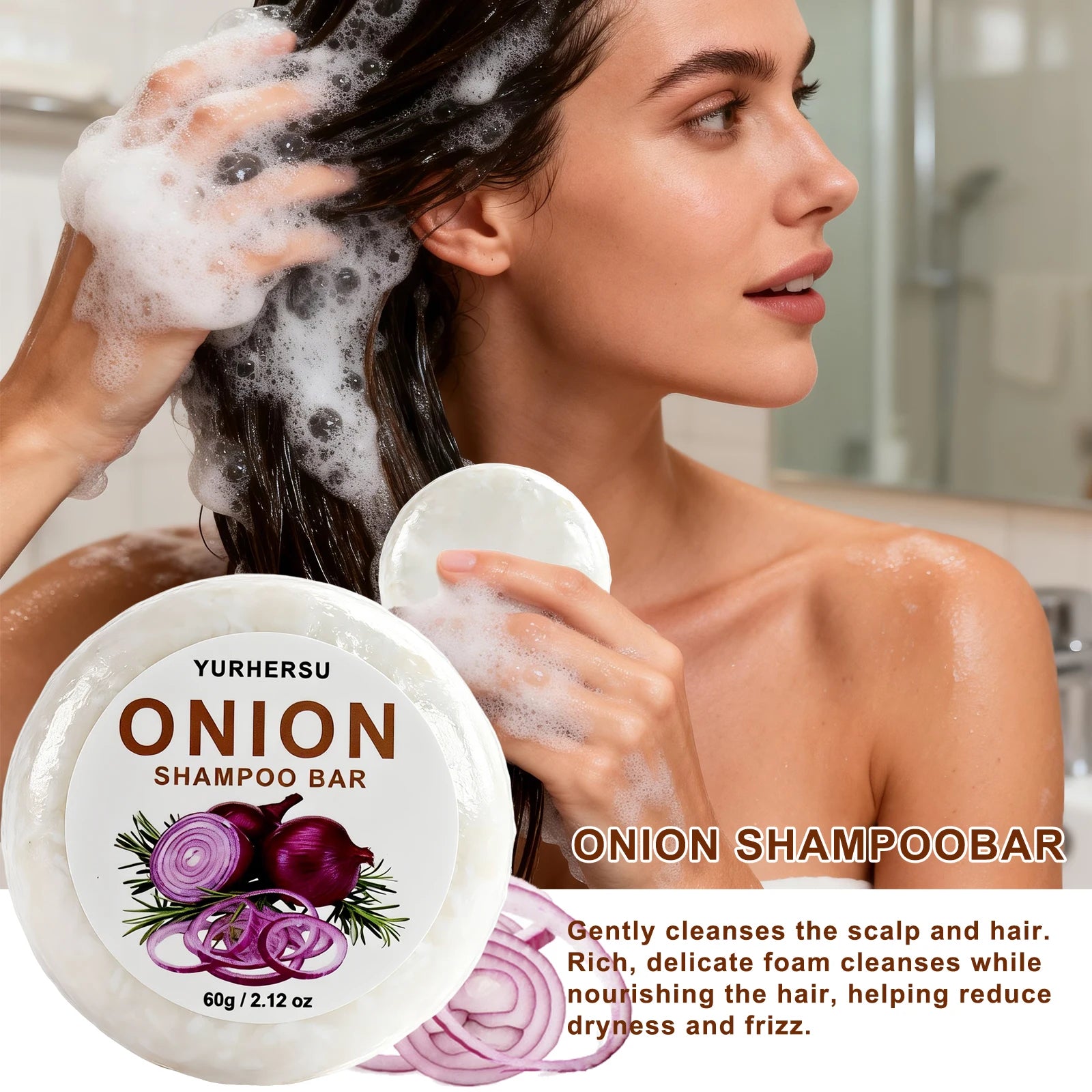 StarRise Vegan Onion Repair Shampoo Bar