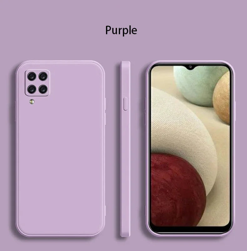 Funda Original Phone Case for Samsung A12 A22 A32 A42 A52 A72 A73 A13 A23 A33 A53 A14 A24 A34 A54 5G Matte Silicone Cover Cases