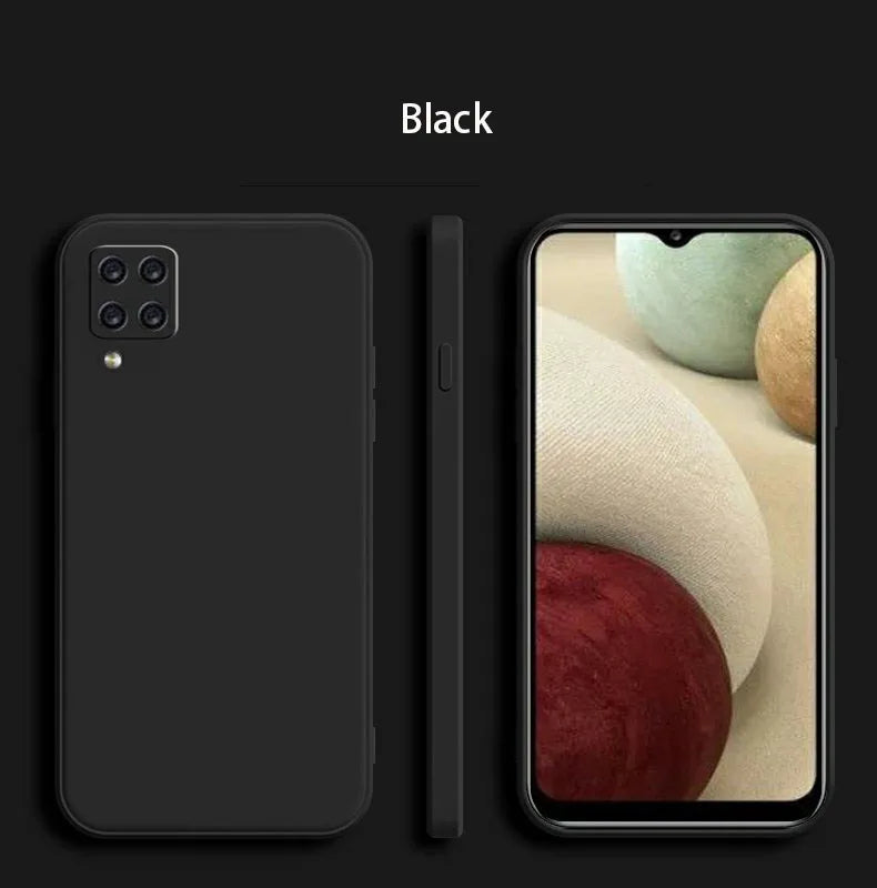 Funda Original Phone Case for Samsung A12 A22 A32 A42 A52 A72 A73 A13 A23 A33 A53 A14 A24 A34 A54 5G Matte Silicone Cover Cases