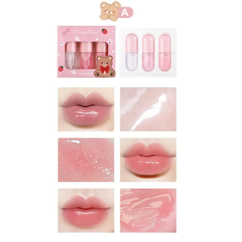 StarRise Pearl Mirror Lip Gloss Set