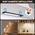 Under Cabinet Lighting Wireless, 10inch Motion Sensor Light, 3Pack- Rechargeable, 3 Color Temps, Dimmable, Power Display, LED C