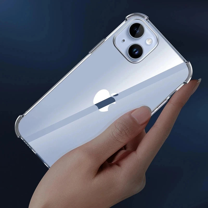 Clearance_Shockproof Clear Phone Case For iPhone 15 14 11 13 12 Pro Max 7 8 Plus X XR XS Soft Silicone Protection Transparent Ac