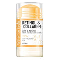 Retinol and Collagen Facial and Neck Care Stick Containing Hyaluronic Acid 5%, Moisturizing and Firming, Locking in Moisture, Day and Night Care, Portable Skin Care