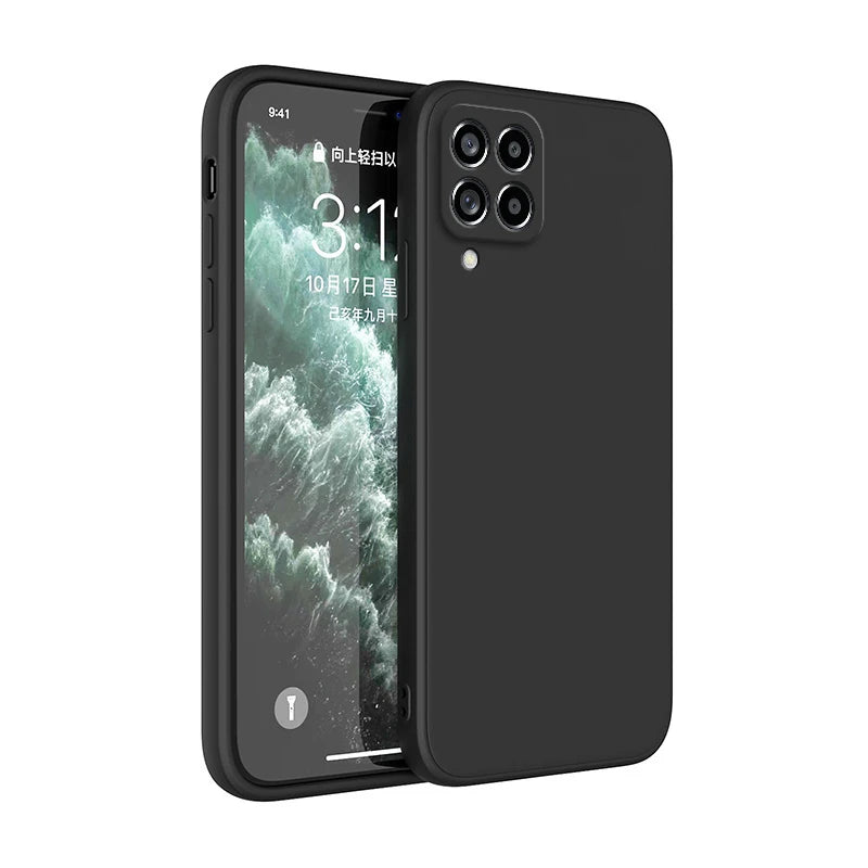 Funda Original Phone Case for Samsung A12 A22 A32 A42 A52 A72 A73 A13 A23 A33 A53 A14 A24 A34 A54 5G Matte Silicone Cover Cases